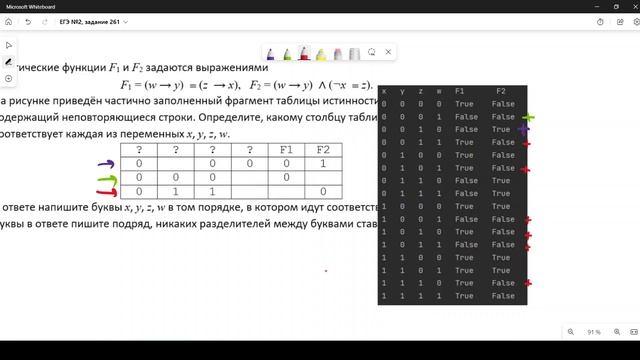 Решение ЕГЭ №2 по информатике | Сборник К. Ю. Полякова №261 смотреть онлайн