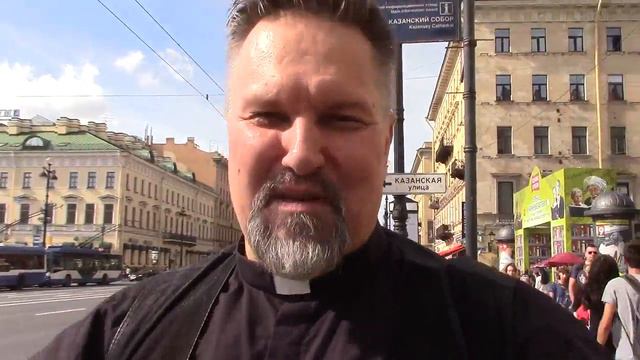 2016.08.27 Архиепископ Сергей Журавлев у Казанского собора, Санкт-Петербург смотреть онлайн