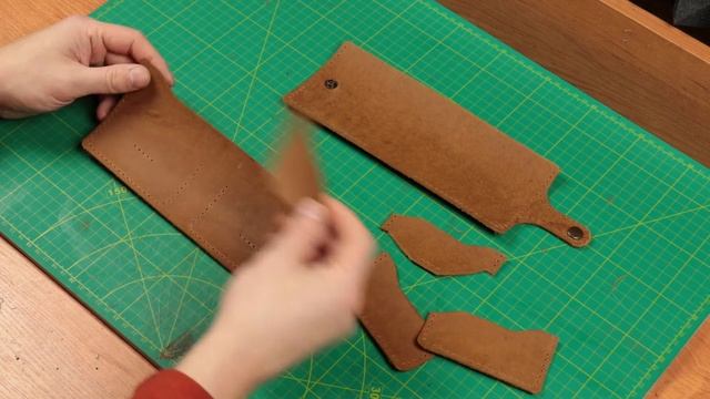 Кошелек из кожи своими руками. Бифолд. Простой кожаный кошелёк + выкройка / Simply leather wallet смотреть онлайн