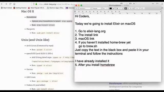 Elixir Language Installation on macOS смотреть онлайн