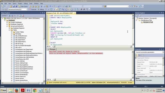 SQL Server tutorial 51: Temporary Tables смотреть онлайн