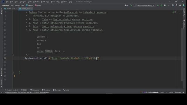 Basit Java Örnekleri- Print-Task-2 смотреть онлайн