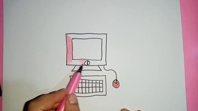 Bolalar uchun kampiyuter rasmini chizish ?Как рисовать компьютер ? для детей смотреть онлайн