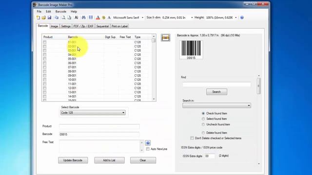 How to generate barcode Sequence, digits. смотреть онлайн