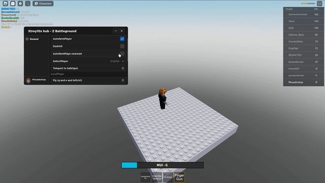 ROBLOX Z BATTLE GROUND HACK SCRIPT GUI (AUTO FARM,INVISIBLE,FLY,SAFE SPOT) смотреть онлайн