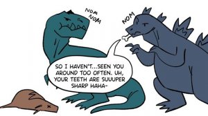 Godzilla Meets Primal's Fang (Godzilla Comic Dub)