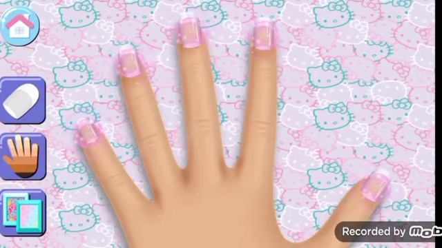 Хеллоу Китти маникюр? Крашу ногти рандомно смотреть онлайн
