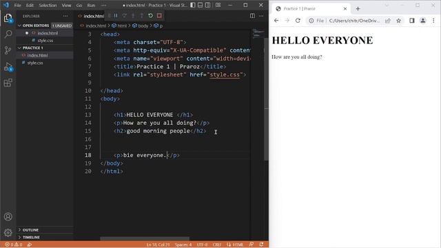 HTML Tutorial | Visual Studio Code 2022 Install | Web Development Setup | Live Server + Extension смотреть онлайн