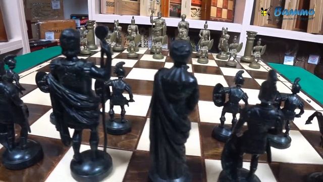 Шахматы Спарта деревянная доска, пластиковые фигуры смотреть онлайн