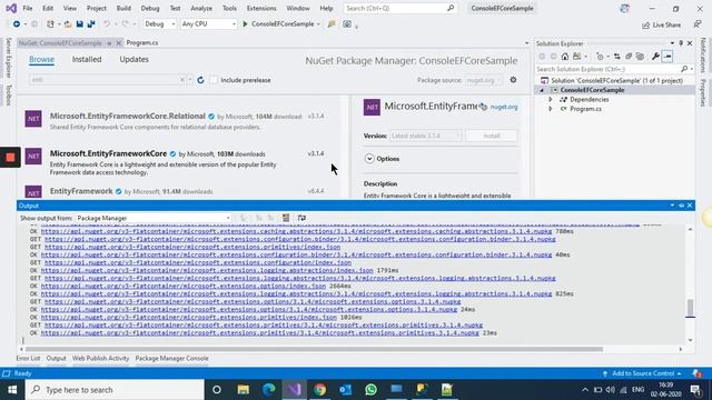 Entity framework core Scaffolding DbContext смотреть онлайн