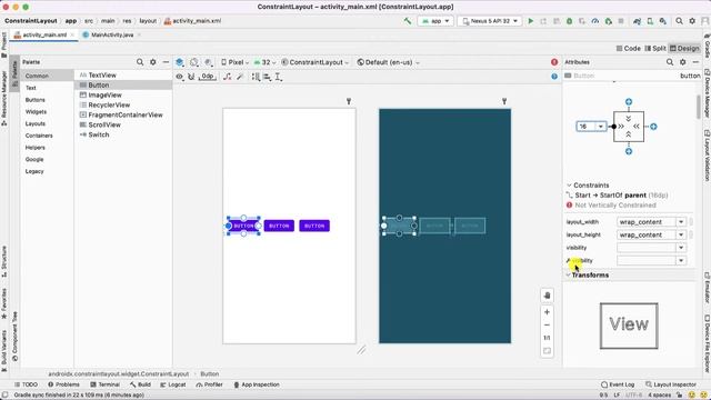 Mobile Application Development- Responsive UI Design with Constraint Layout - Bias and Gone Margin смотреть онлайн