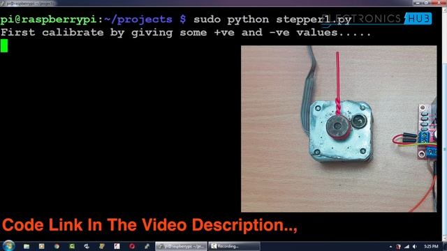 Controlling a Stepper Motor with Raspberry Pi and L298N смотреть онлайн