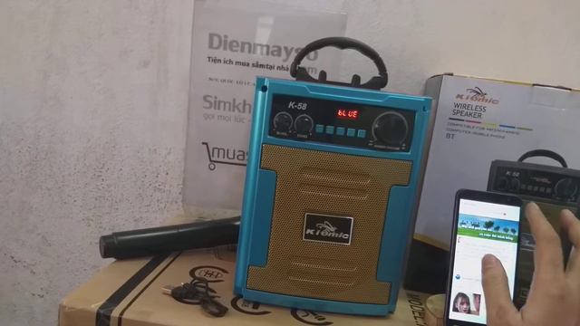 Loa di động karaoke Kiomic K58 mini смотреть онлайн