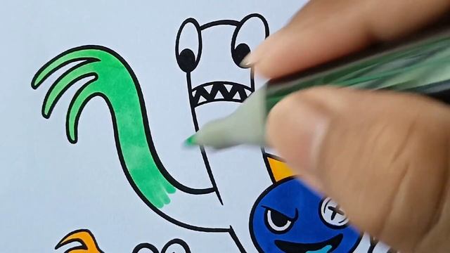 Five Characters Rainbow Friends/Roblox Coloring Pages/Elektronomia - Summersong 2018 [NCS Release]