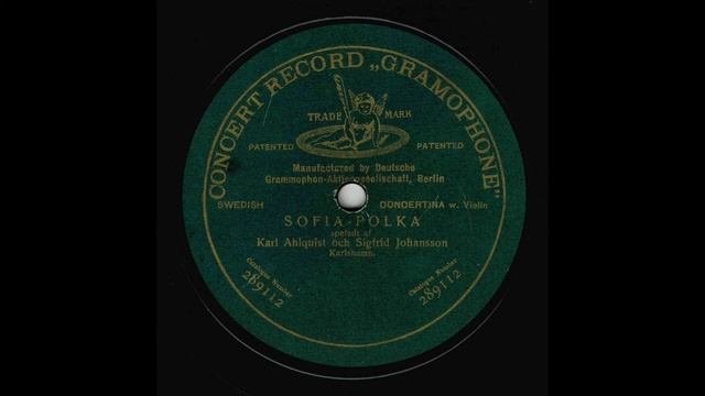 Karl Ahlquist och Sigfrid Johansson- Sofia-polka, 1910 смотреть онлайн