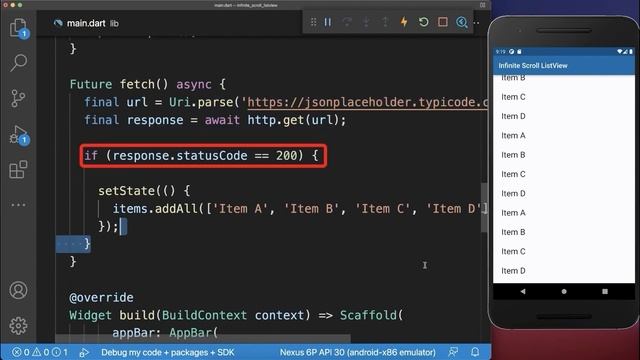 Flutter Infinite Scrolling Pagination for ListView смотреть онлайн