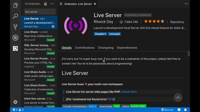 VS Code Live Server Extension: How to Auto Reload Your Browser? смотреть онлайн