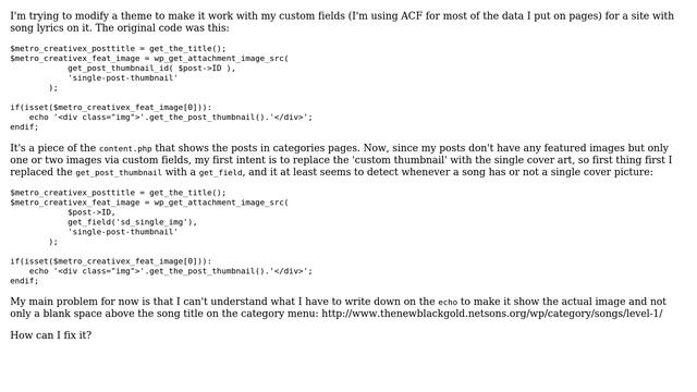 Wordpress: Custom field picture instead of post thumbnail on category page (2 Solutions!!) смотреть онлайн