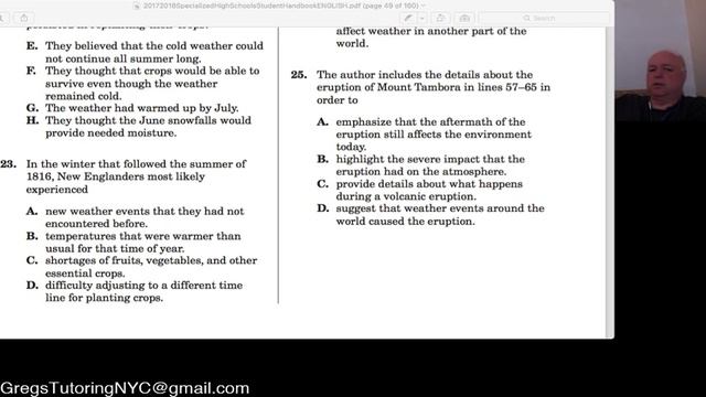 SHSAT REVIEW || From Cover to Cover, Reading Comprehension, Part 5 смотреть онлайн