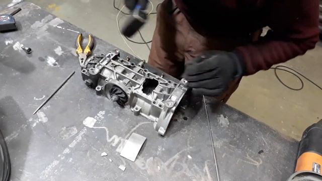 Варим алюминиевый картер смотреть онлайн