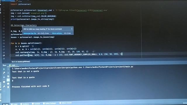 Text Extraction Using OpenCV and Tesseract-OCR Engine смотреть онлайн