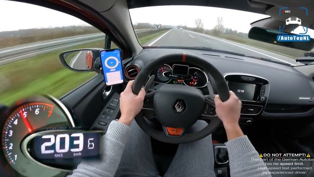250HP Renault Clio RS TROPHY *AKRAPOVIC* POV on AUTOBAHN [NO SPEED LIMIT] by AutoTopNL смотреть онлайн
