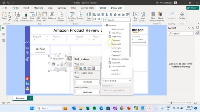 Product Review Dashboard in Power BI | Step-by-Step Tutorial смотреть онлайн