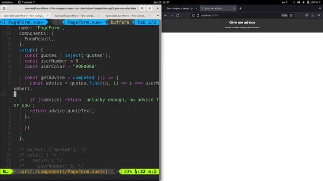 35- كورس VUE 3: Composition API - Provide/Inject/Computed/ref смотреть онлайн