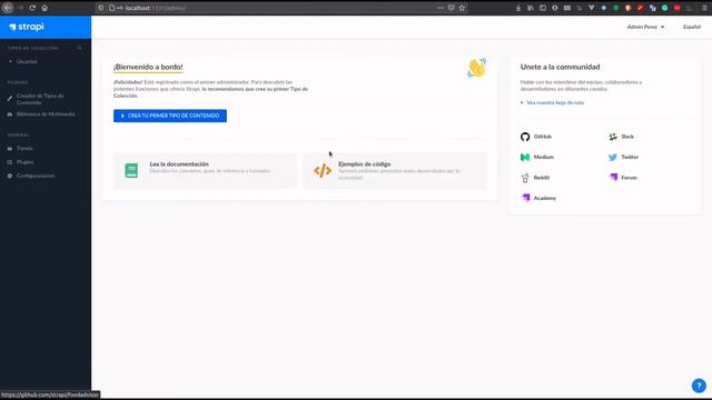 1-Como instalar STRAPI en UBUTNU. Proyecto catálogo de músicos. смотреть онлайн