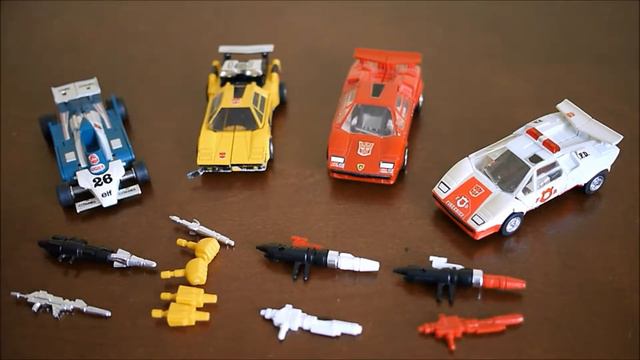 Transformers G1: Mirage/Sunstreaker/Sideswipe/Red Alert