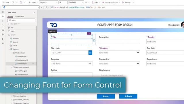Design your Power Apps Forms | Form Control Tutorial смотреть онлайн