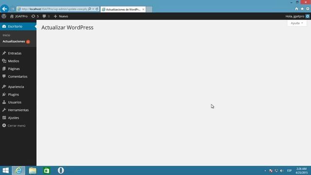 Curso de Wordpress - Actualizar a nueva versión de Wordpress смотреть онлайн