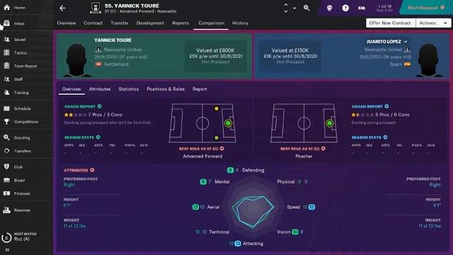 Football Manager 2019 Touch - Newcastle United- Lets Play смотреть онлайн