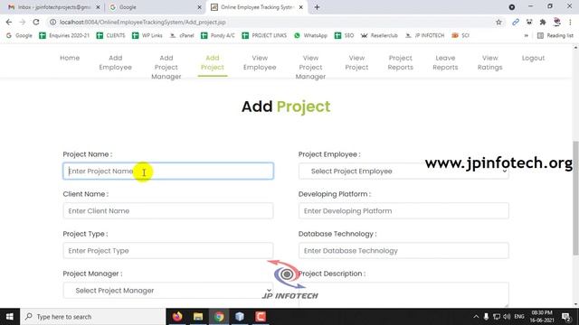 Online Employee Tracking System | Java Final Year Web Application Project смотреть онлайн