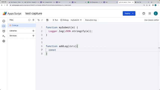 Google Form Submit Capture onSubmit custom Google Apps Script Code Create custom Logger Lesson смотреть онлайн