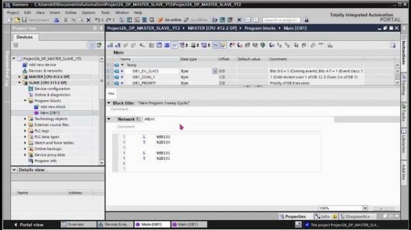 PROFIBUS DP Master Slave in TIA Portal | PROFIBUS data exchange | S7-400 | S7-300 | Data consistenc