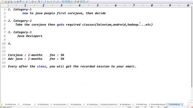 CORE JAVA tutorials || Demo - 1 || by Mr. Ratan On 04-07-2022 @8PM IST смотреть онлайн