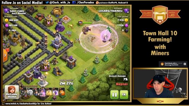 TH 10 Fastest Farming to MAX | Best DE Farming Strategy | Clash of Clans смотреть онлайн