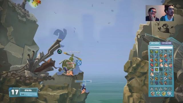 Worms WMD Playstation 4 Первое видео с вебкой PS4