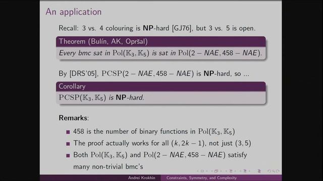 Constraints, Consistency, and Complexity (part 2) - Andrei Krokhin смотреть онлайн