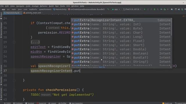SpeechToText android example\how to create a speech recognizer in android studio without google API смотреть онлайн