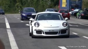 Porsche 991 GT3 RS и Cayman GT4 в движении по дороге!