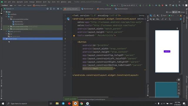 How To Remove/Hide TolBar in Android Studio Kotlin смотреть онлайн
