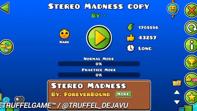 Обзор как скопировать уровень Stereo Madness в Geometry dash? смотреть онлайн