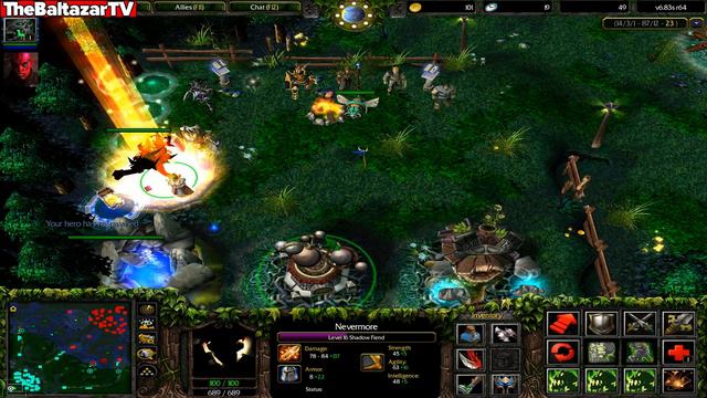 DOTA SHADOW FIEND RAMPAGE!! (1 HIT = 1 KILL DESOLATOR) смотреть онлайн