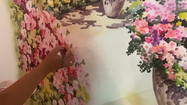 Роспись коридора квартиры «Греция». смотреть онлайн