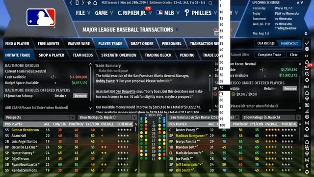 Out of the Park Baseball (OOTP) 19: Baltimore Orioles Franchise EP 12: Buying at the Deadline? [S2] смотреть онлайн