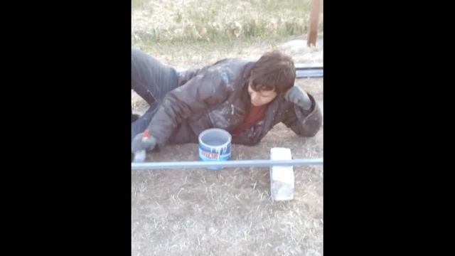 Делаем навес для машин часть 5