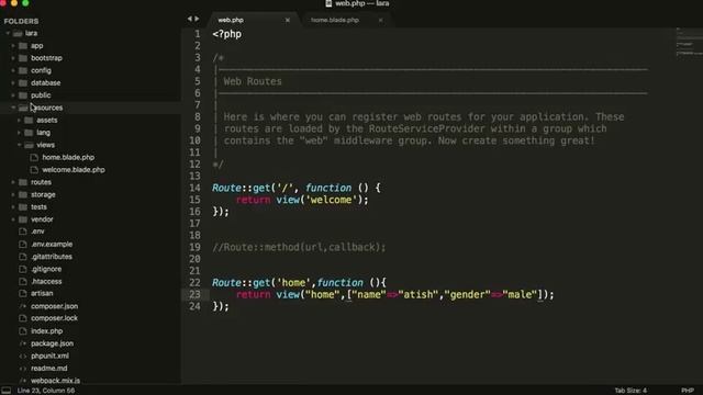 Laravel 5.5 - Route Part 3 (Hindi)
