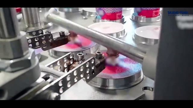 Packaging machines. Packing desserts (marshmallows) in plastic cups. Pastpack R2. смотреть онлайн